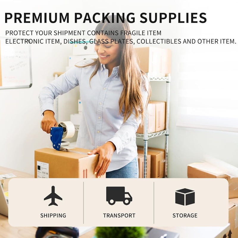 AFROX 10 x 14 Inch Bubble Pouches Wrap, 50Pcs Bubble Out Bags Pouches Double Walled Wrap Pouches Protective Cushioning Bubble Pouch for Packing, Moving, Shipping and Storage - Image 5